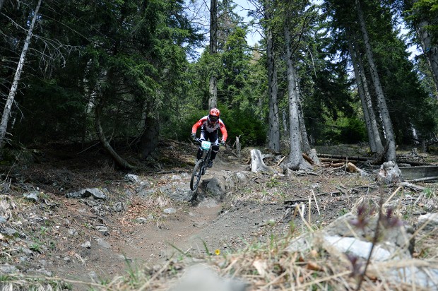 Foto auf MTB Downhill Nationalteam testet SchÃ¶ckl Trail Area